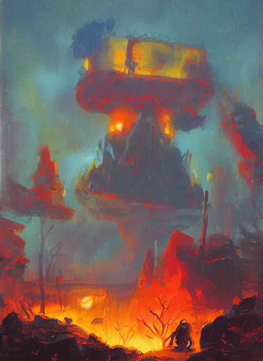 Image similar to camp fire by paul lehr