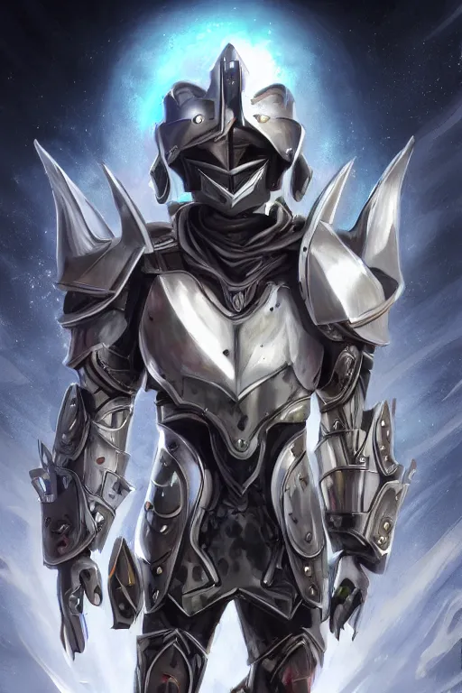 Image similar to helmet armor guardian destiny in witch queen illumination ray tracing hdr fanart arstation by sung choi robot ninja mask and eric pfeiffer and gabriel garza and casper konefal