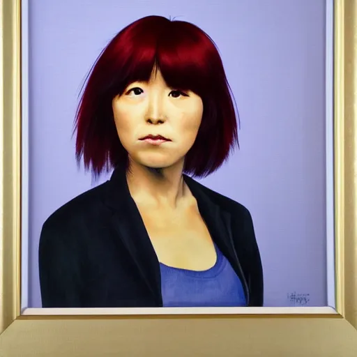 Prompt: motoko kusanai, portrait by john singer sergeant, noble and fierce expression