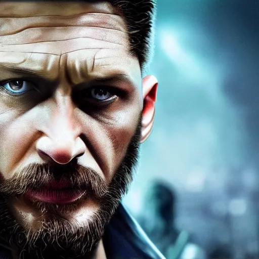 Image similar to tom hardy as wolverine from x - men digital art 4 k detailed super realistic