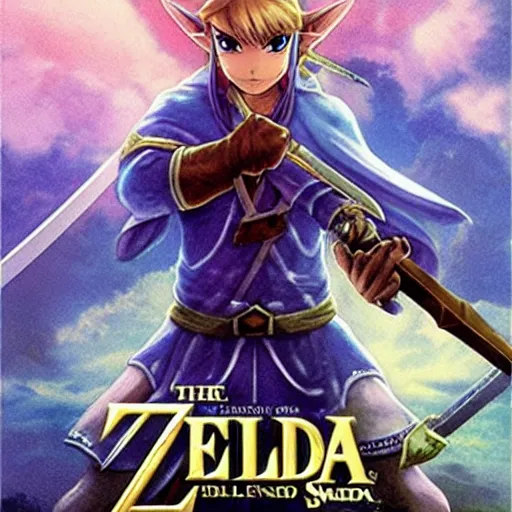 Prompt: The master sword, Legend of Zelda