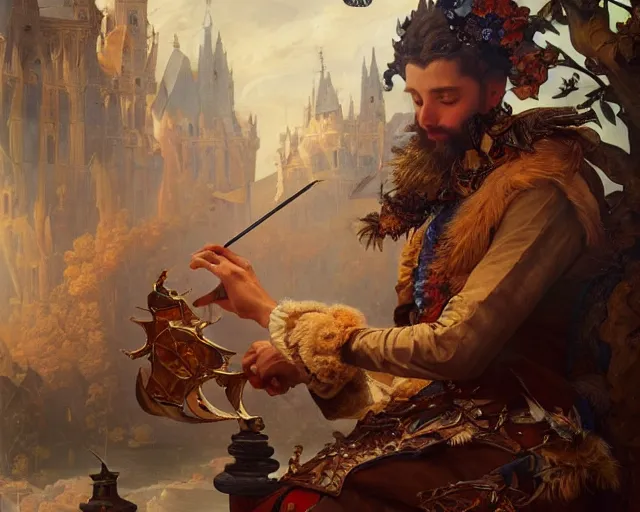 Image similar to photography of jan van kessel the elder, deep focus, d & d, fantasy, intricate, elegant, highly detailed, digital painting, artstation, concept art, matte, sharp focus, illustration, hearthstone, art by artgerm and greg rutkowski and alphonse mucha