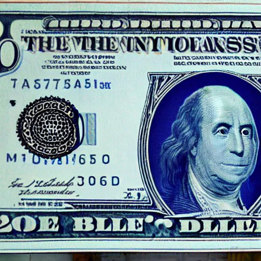 Image similar to blue 20 dollar bill