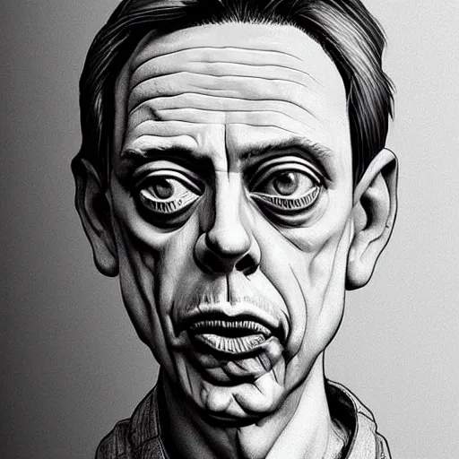 Image similar to A spoon that lies on a kitchen counter has the face of Steve buscemi, highly_detailed!!, Highly_detailed_face!!!, artstation, concept art, sharp focus, illustration, art by Leonardo da Vinci and Michelangelo and Botticelli