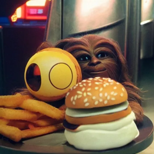 Image similar to McDonald's in the star wars universe