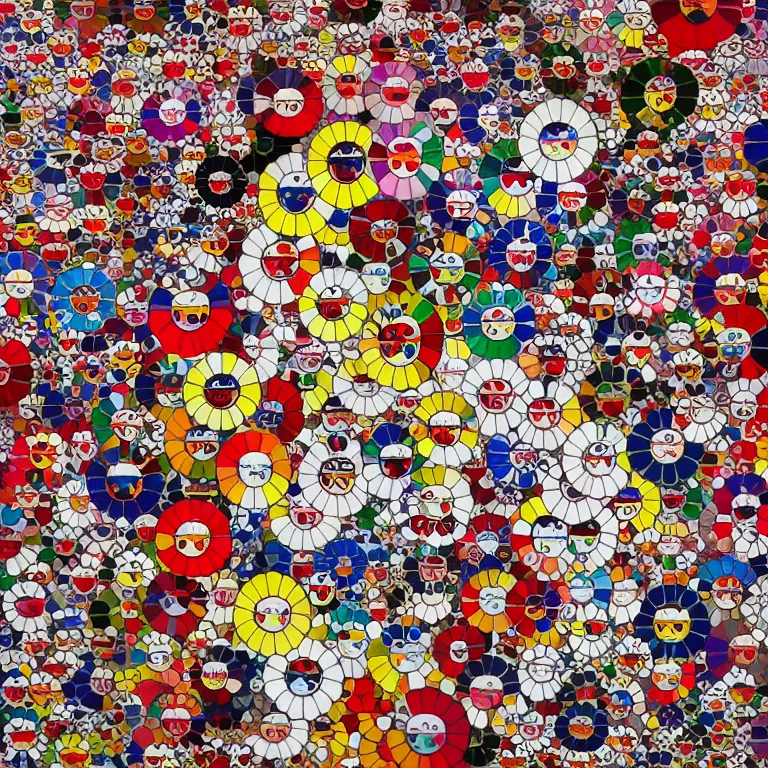 Image similar to japanese fan pattern, strong lines and bold colors, takashi murakami, digital painting, highly detailed, intricate, elegant, artstation, concept art, beautiful,