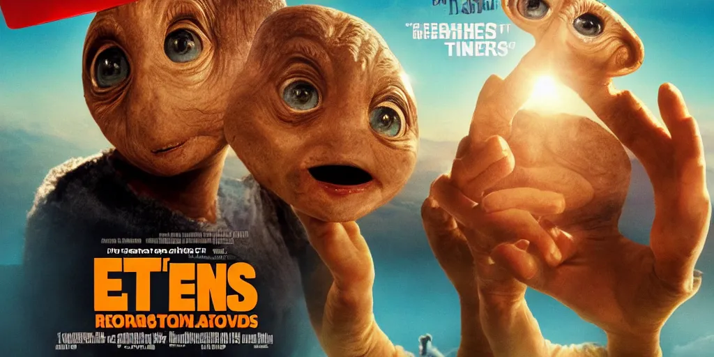 Image similar to movie poster for ET2 returns