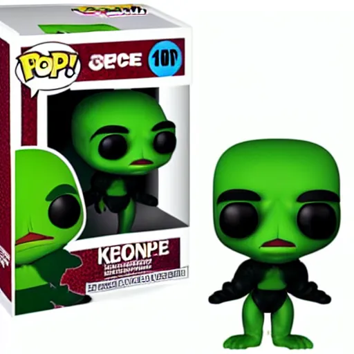 Image similar to pepe as a Funko Pop