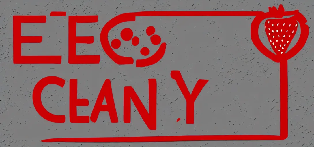 Image similar to Clean, sharp, vectorized sign warning that strawberries can suddenly combust, icon, trending, modern and minimalist