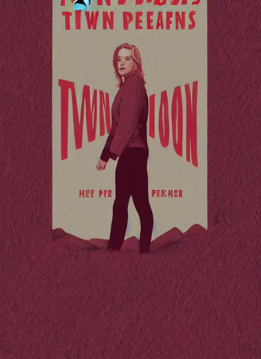 Image similar to twin peaks movie poster art by matthew joseph peak