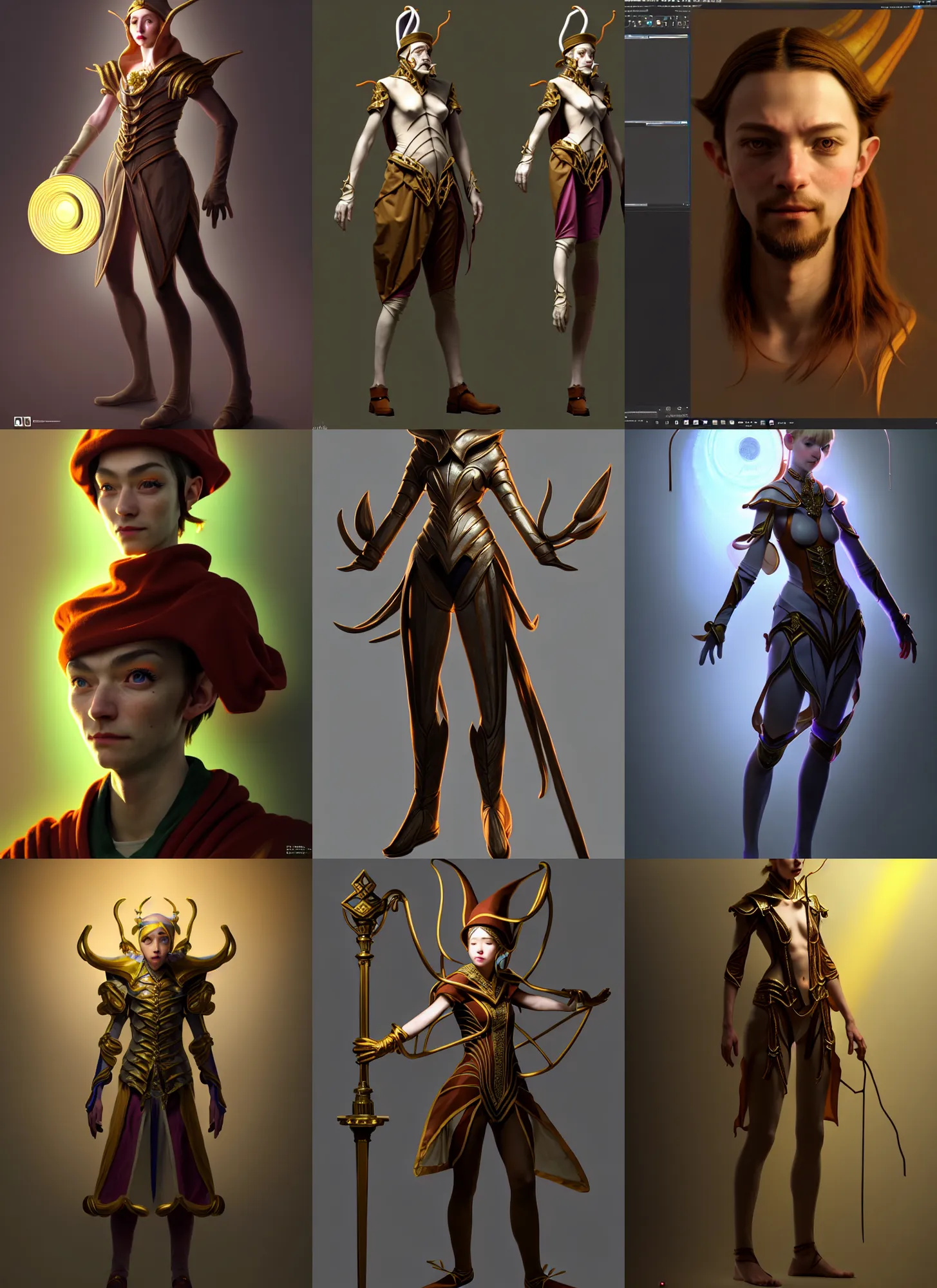 Prompt: costume design made by DMT mechanical elves, sophisticated composition, old masters light composition, procedurally generated, character posing for concept art, DMT SPACE behind, substance designer, PBR, HD, Ultra detailed, hyperrealistic, megascans, volumetric light, concept by master artist, made in paint tool SAI2, trending pixiv face