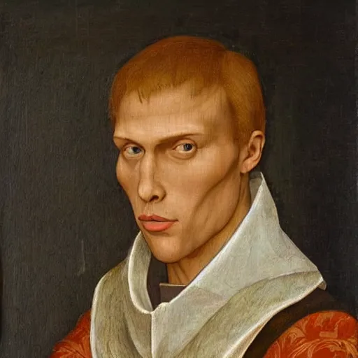 Image similar to A 15th century medieval renaissance oil painting of Jerma985, portrait of Jerma985, grainy, realistic, very realistic, hyperrealistic, highly detailed, very detailed, extremely detailed, very neat, very epic, very cool, detailed, trending on artstation