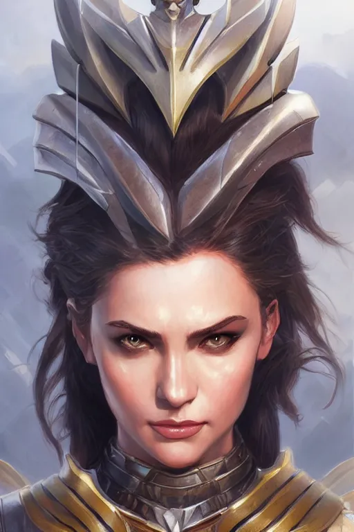 Image similar to amazon valkyrie athena, d & d, fantasy, portrait, highly detailed, headshot, digital painting, trending on artstation, concept art, sharp focus, illustration, art by artgerm and greg rutkowski and magali villeneuve