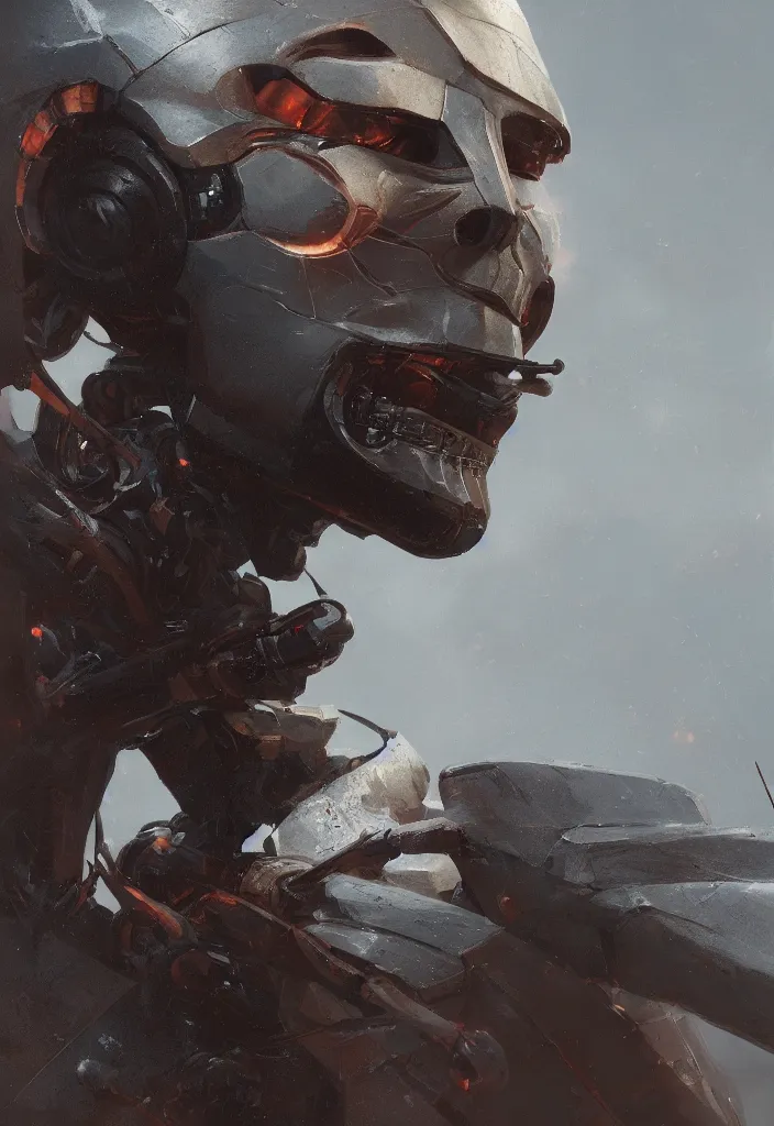 Prompt: a close up portrait of a robot who is an archer by greg rutkowski, sung choi, mitchell mohrhauser, maciej kuciara, johnson ting, maxim verehin, peter konig, 8 k photorealistic, cinematic lighting, hd, high details, dramatic, dark atmosphere, trending on artstation