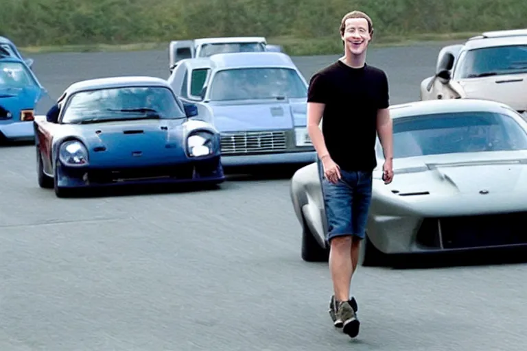 Image similar to mark Zuckerberg using nos in the fast and the furious