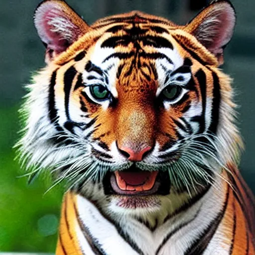 Image similar to house cat tiger hybrid animal