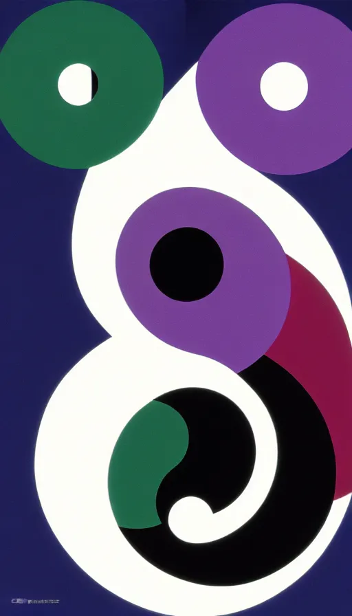 Image similar to Abstract representation of ying Yang concept, from Evangelion