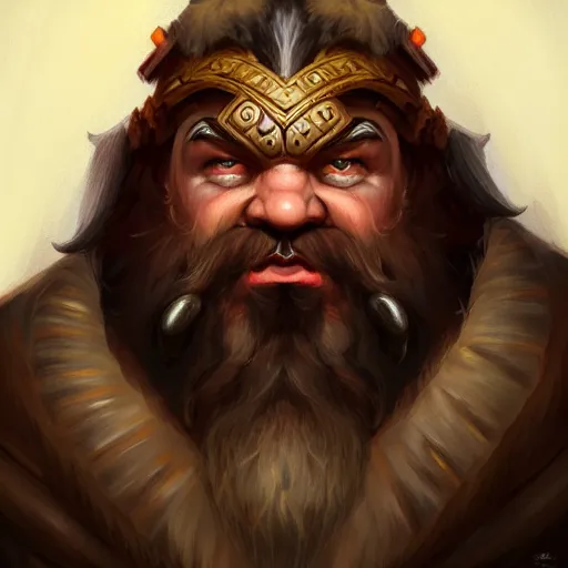 Image similar to portrait painting of a dwarven berserker, sharp focus, award - winning, trending on artstation, masterpiece, highly detailed, intricate. art by aurore folny