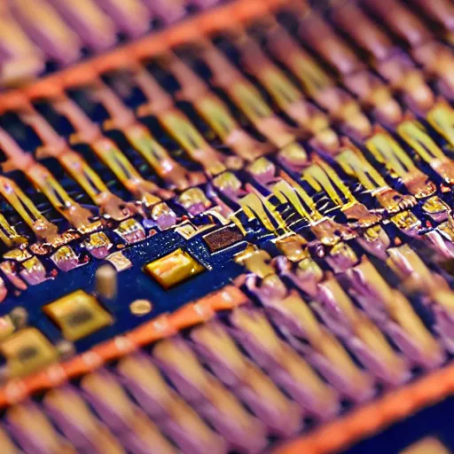 Prompt: A zoomed in photo of a PCB being soldered, photography, award winning, 8k