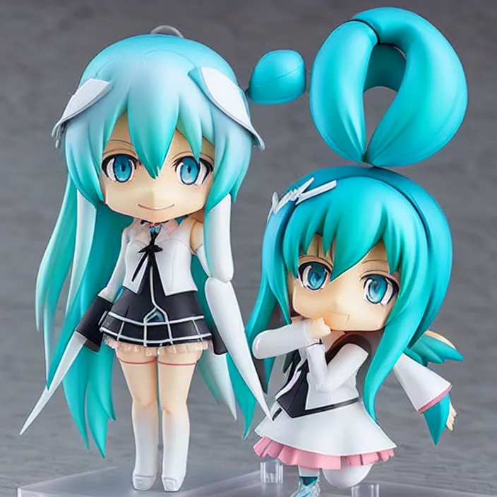 Image similar to hatsune miku, an anime nendoroid of hatsune miku, figurine, detailed product photo