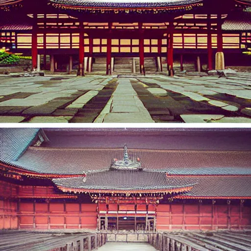 Prompt: todaiji japanese buddhist temple in nara, japan by anato finnstark, by alena aenami, by john harris, by ross tran, by wlop, by andreas rocha