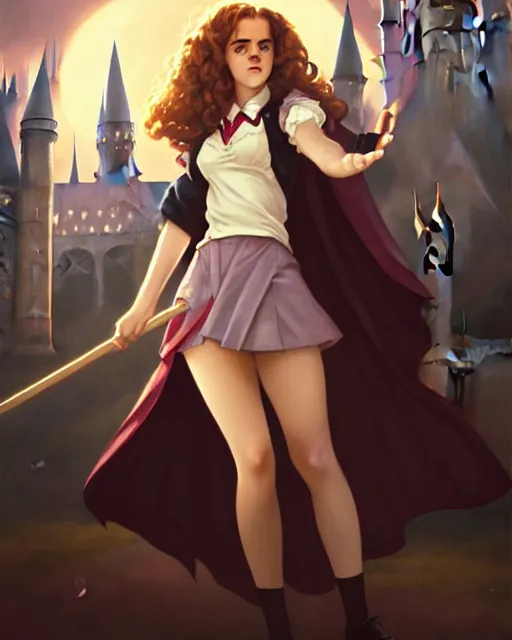 Beautiful Pinup Photo Of Hermione Granger By Emma Stable Diffusion Openart