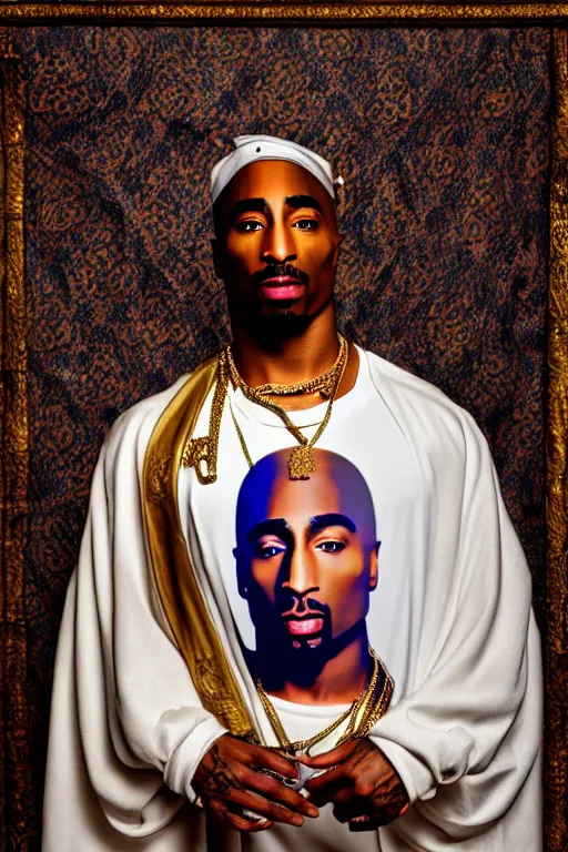 Image similar to tupac wear roman dress, high resolution, photorealistic, smooth, 4 k, aesthetic lighting, baroque object, sharp focus, hyperdetailed object, professional photography, pullitzer winning photo by : canon eos 5 d mark iv, by karah mew and adnan abidi and jodie bateman