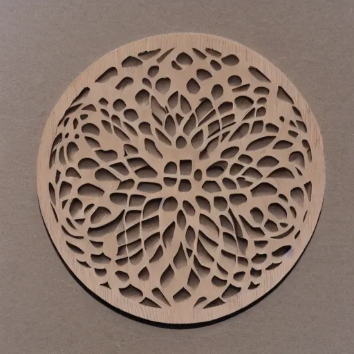 Image similar to layered lasercut wood