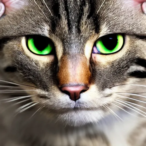 Image similar to cat soldier in call of duty warzone 4k, brown eye and green eye heterochromia, high detail, high-resolution photograph, professional photography, ultra-detail