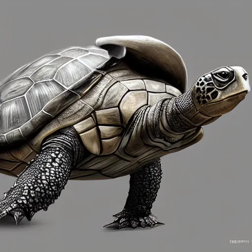 an armored turtle, made by stanley artgerm lau, wlop, | Stable ...