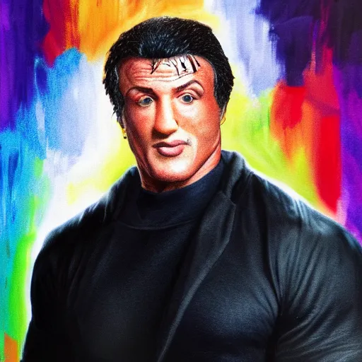 Image similar to color portrait of sylvester stallone