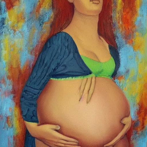 Image similar to a painting of pregnancy