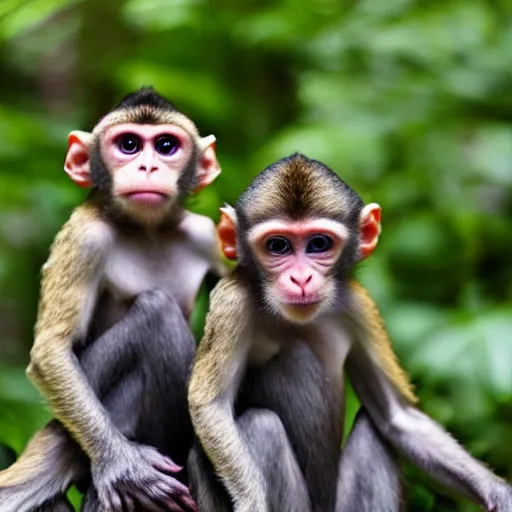 Image similar to three-headed monkey