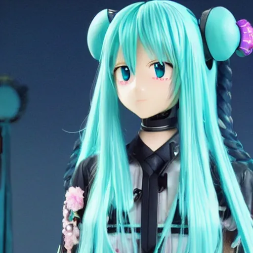 Prompt: Hatsune Miku in Westworld