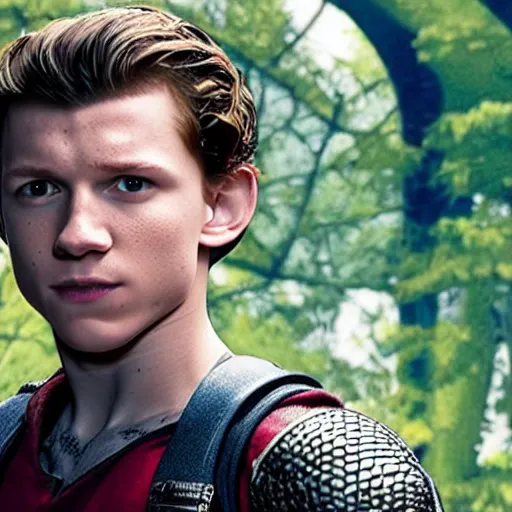 Prompt: Tom Holland as DnD character