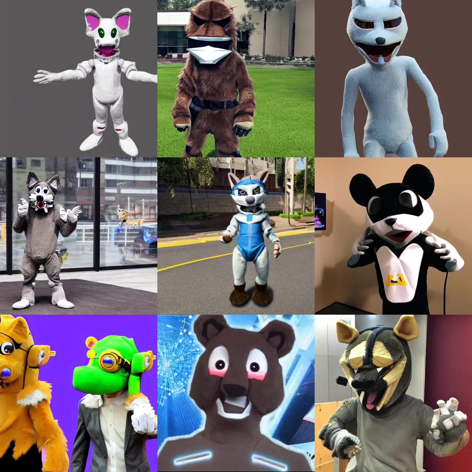 Prompt: the fursuit the developers of stability ai are probably going to buy after the next investor round. comedy.