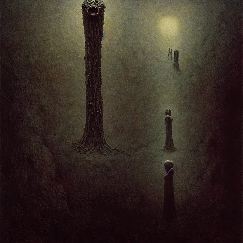 Image similar to a living nightmare due to rising fascism, cosmic horror, by zdzisław beksinski and greg rutkowski and esao andrews and salvador dali, oil on canvas, abstract, surreal, horror, dark, intricate textures, 3 5 mm, film shot