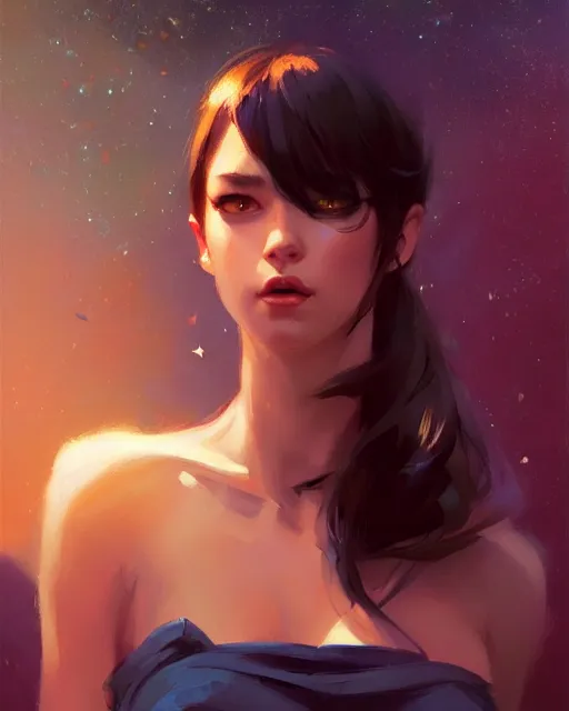 Image similar to a potrait of a space fanstasy cat, fine details. night setting. realistic shaded lighting poster by ilya kuvshinov katsuhiro, artgerm, jeremy lipkin and michael garmash, unreal engine, radiant light, detailed and intricate environment, digital art, trending on art station