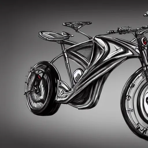 Image similar to concept bike, concept art, digital art, highly detailed, photorealistic