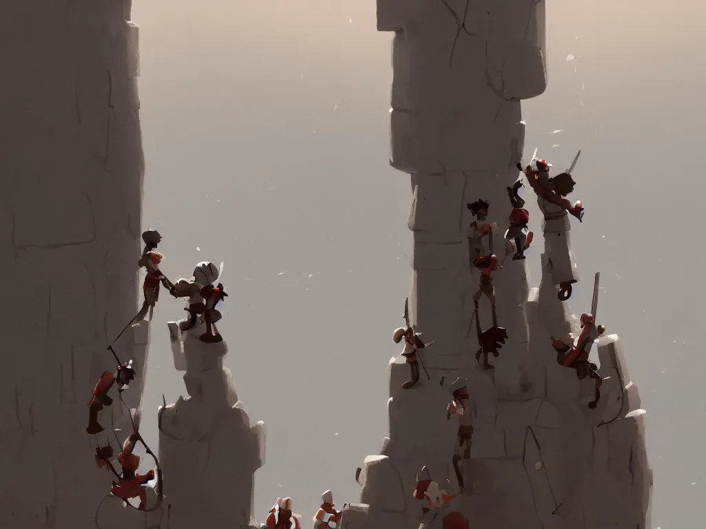 Prompt: the scourging at the pillar, by goro fujita, trending on artstation, 8k, highly detailed, digital graphic art