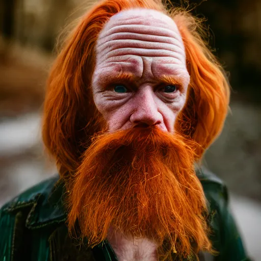 Image similar to photo of a very ugly repulsive ginger man, 8 5 mm pentax, f / 1. 3