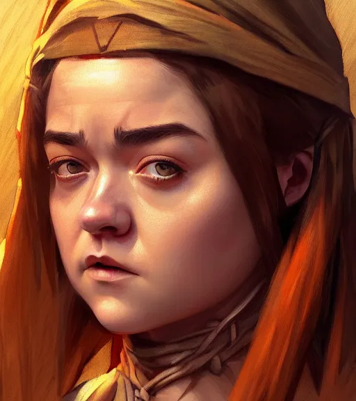 Prompt: maisie williams as himba highly detailed digital painting artstation concept art smooth sharp focus illustration artstation art by artgerm rutkowski aleksi briclot and bouguereau