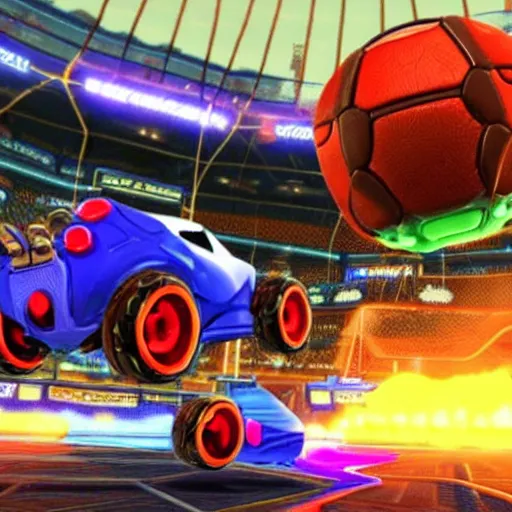 Image similar to quentin tarantino in the video game rocket league