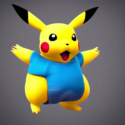 Prompt: pikachu with muscles, muscles, realistic, 4 k, photographic