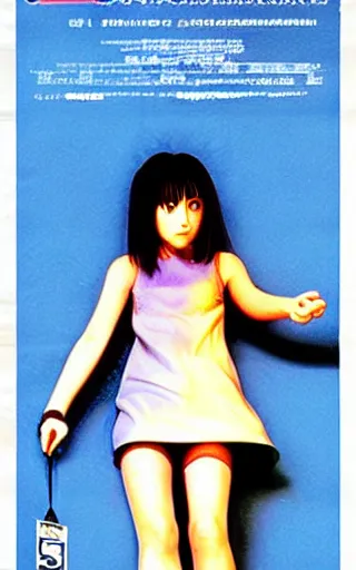 Image similar to movie poster for a 1 9 9 8 live - action adaptation of serial experiments lain. photographic ; photorealistic.