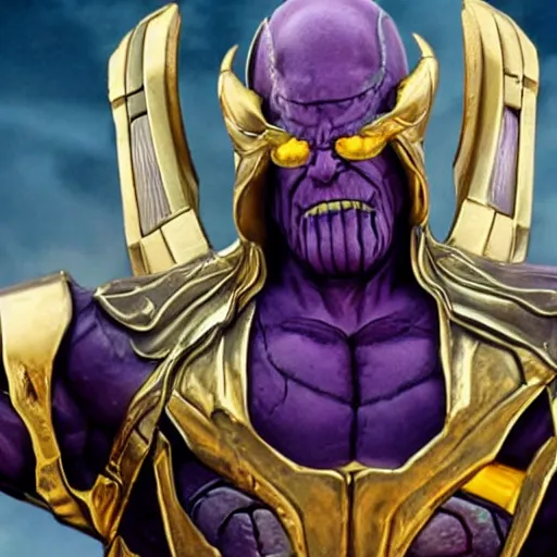 Image similar to ( pope ) thanos!!, purple skin, josh brolin, realistic, highly detailed