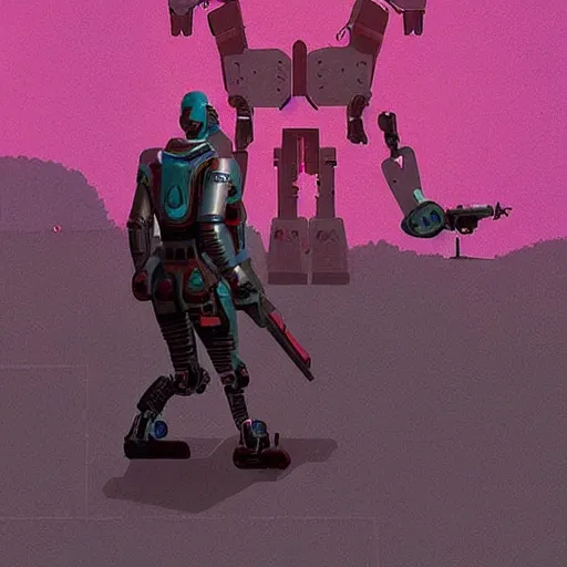 Prompt: “robotic raven. Full body image wearing metal body armor. Cozy lighting, in the style of Far Cry: Blood Dragon. Art by Simon stålenhag. Photo on top of all time”