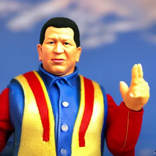 Image similar to hugo chavez action figure. realistic. photo. photorealistic. detailed. high quality. high resolution. lossless quality. lossless. 8 k. hdr. 4 k. 8 k resolution. 1 6 k resolution