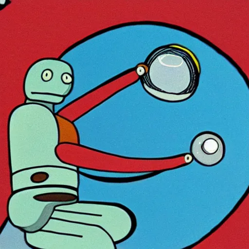 Image similar to bender spinning the earth on his finger