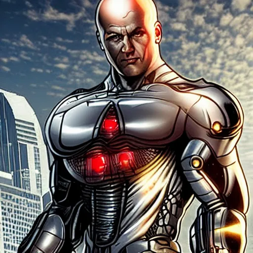 Prompt: lex luthor as cyborg, realistic